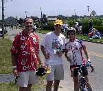 Chris, Andy, and Nancy at the MMA finsh line