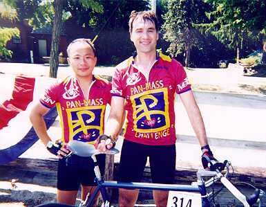 Chris and Bob at the 80 mile water stop