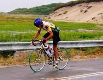 Andy finishing in Provincetown