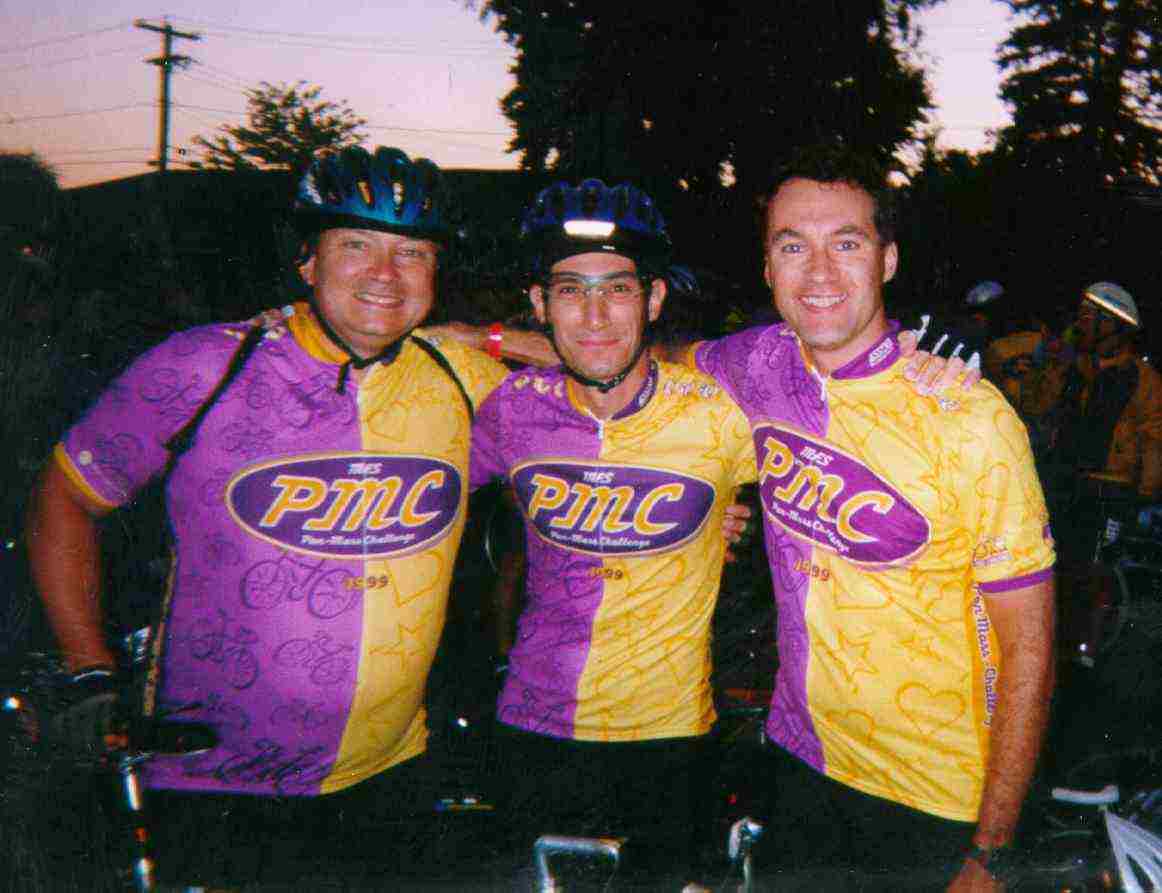 Johnk, Andy, Chris at Sturbridge start, 6am